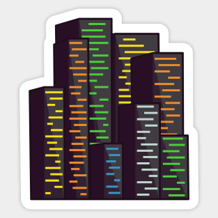 Glowing Blocks Sticker